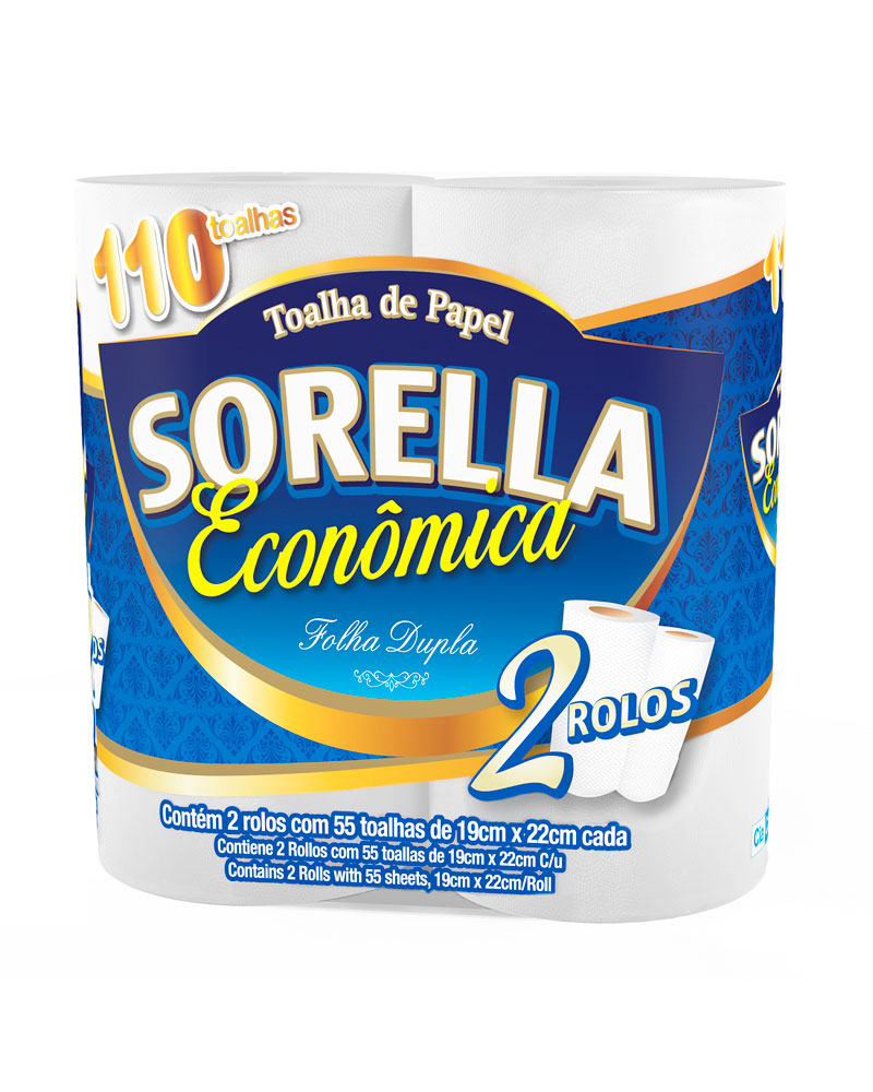 Papel Toalha Sorella Econômica Folha Dupla