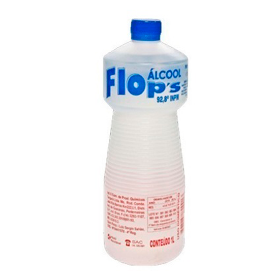 Álcool Flops 92,8º Embalagem 1L